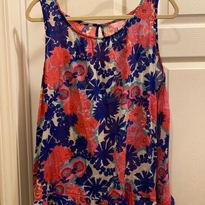 Ruffle hem Lilly Pulitzer tank